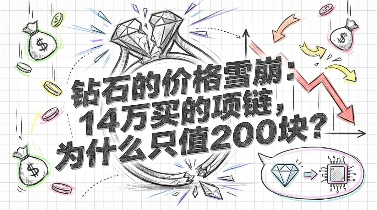 钻石价格雪崩：14万项链为何只值200元？揭秘产业危机与投资真相