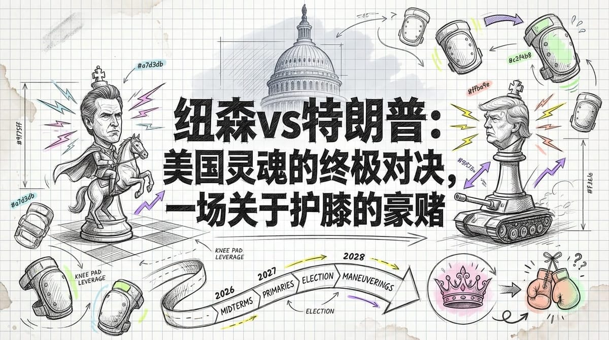 纽森vs特朗普：2028美国总统大选前哨战，一场围绕“护膝”与“霸王龙”的豪赌
