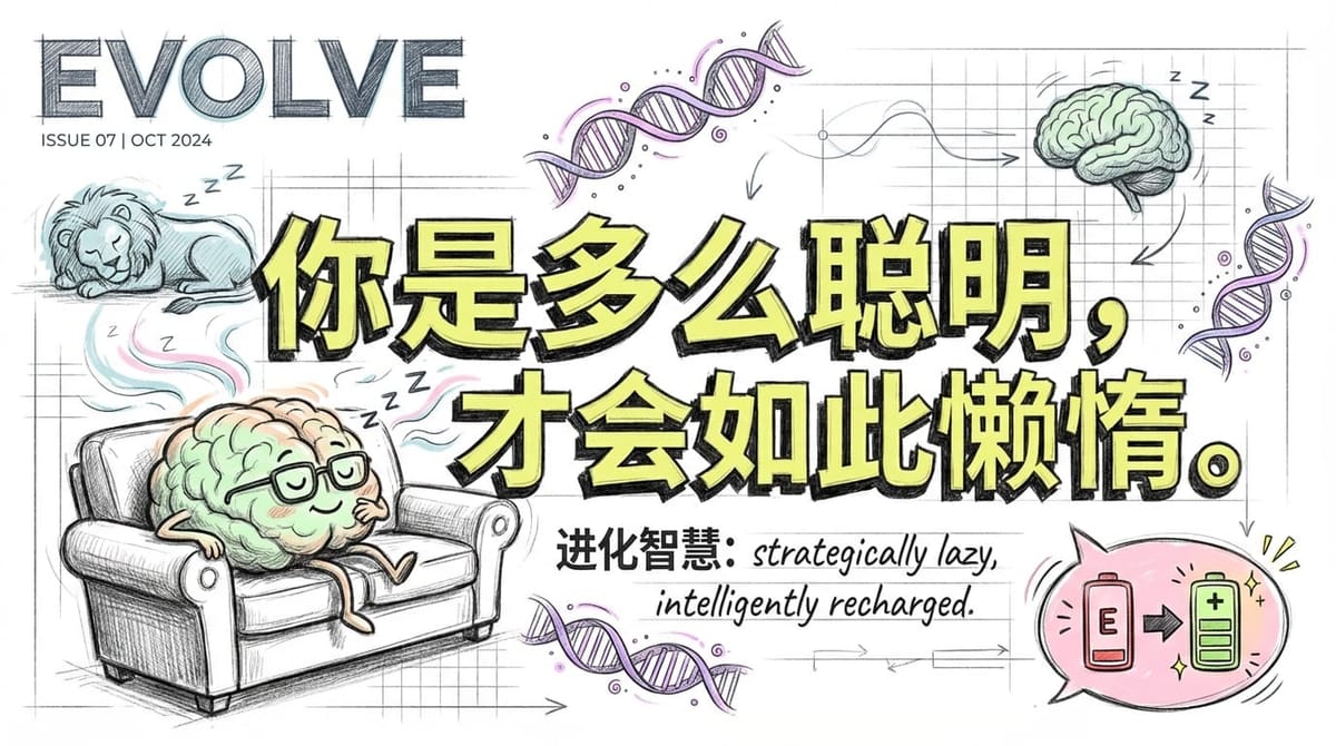 懒惰的智慧：进化送给我们最精密的生存礼物