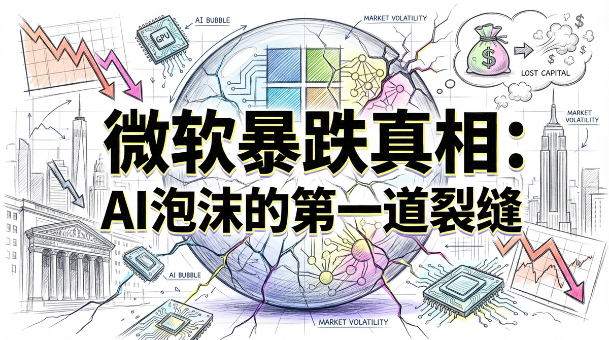 微软暴跌真相：AI泡沫的第一道裂缝？华尔街“负Gamma对冲”深度解析