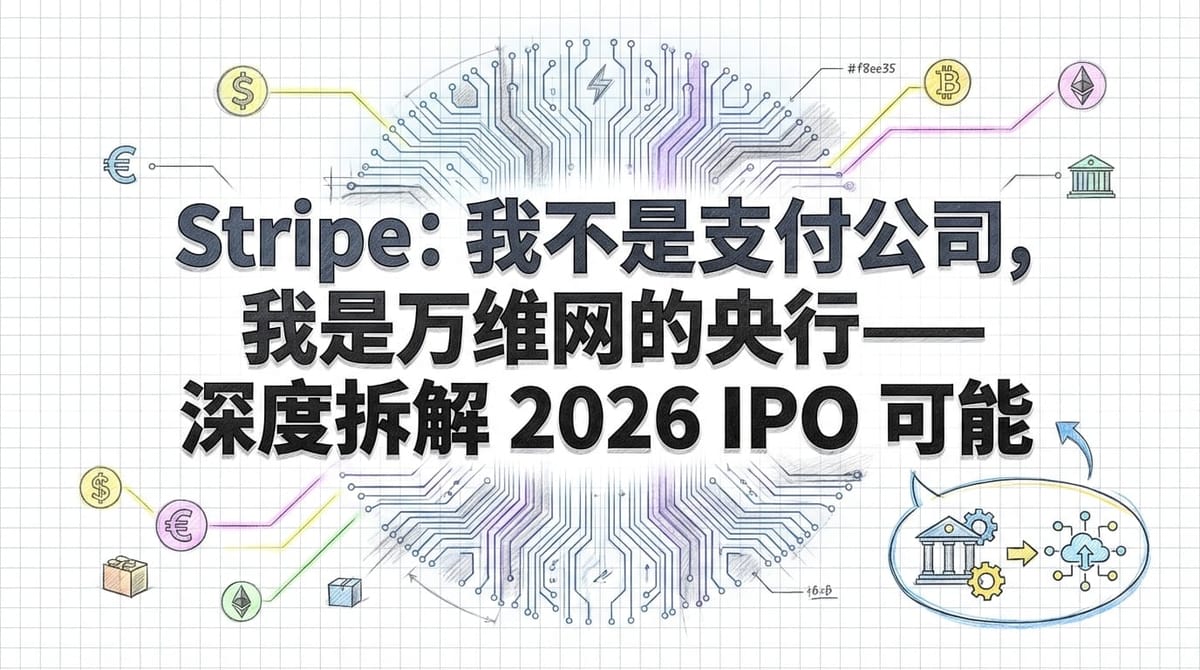 深度拆解Stripe：它不是支付公司，而是万维网的“央行”？洞悉2026 IPO的背后逻辑