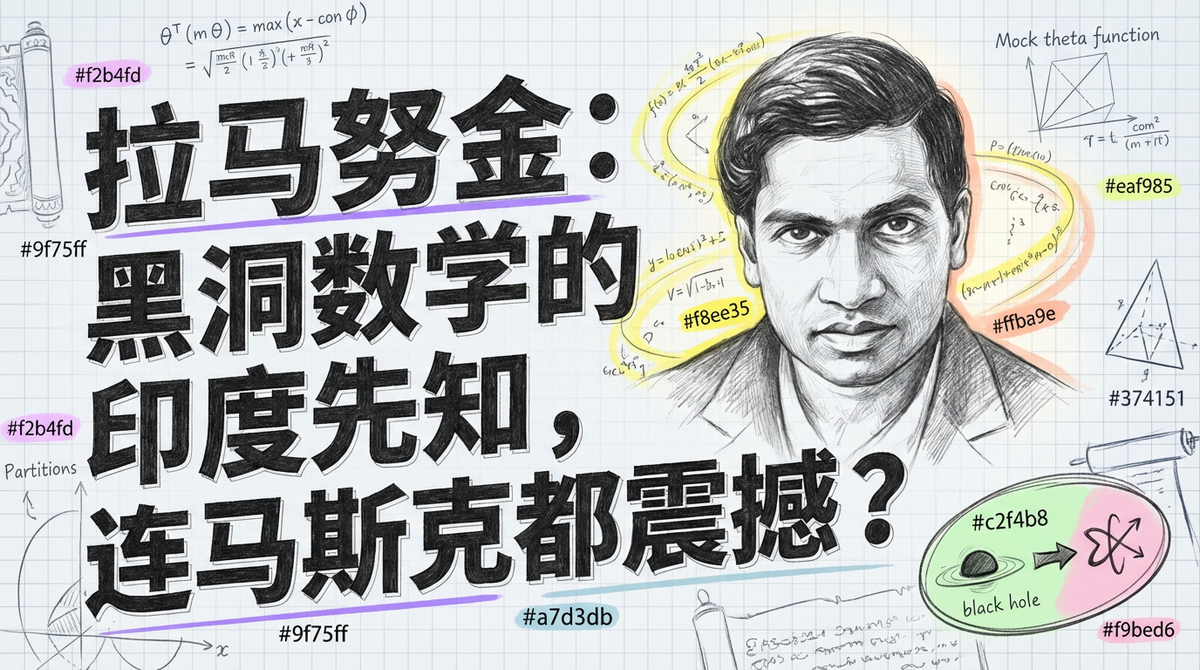 拉马努金：预见黑洞的印度数学先知，直觉超越时代的传奇