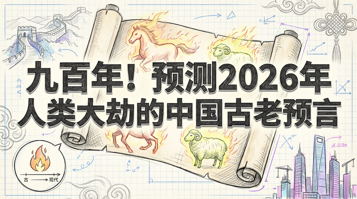 预言成真？九百年中国古老预言揭示2026年人类大劫！