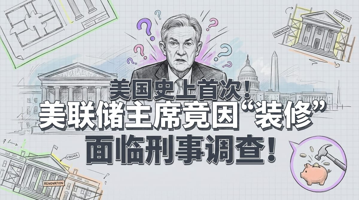 美联储主席鲍威尔被刑事调查：一场“装修风波”背后的金融地震