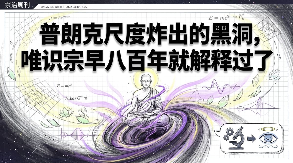 普朗克尺度下的黑洞与唯识宗：物理学与古代智慧的惊人交汇