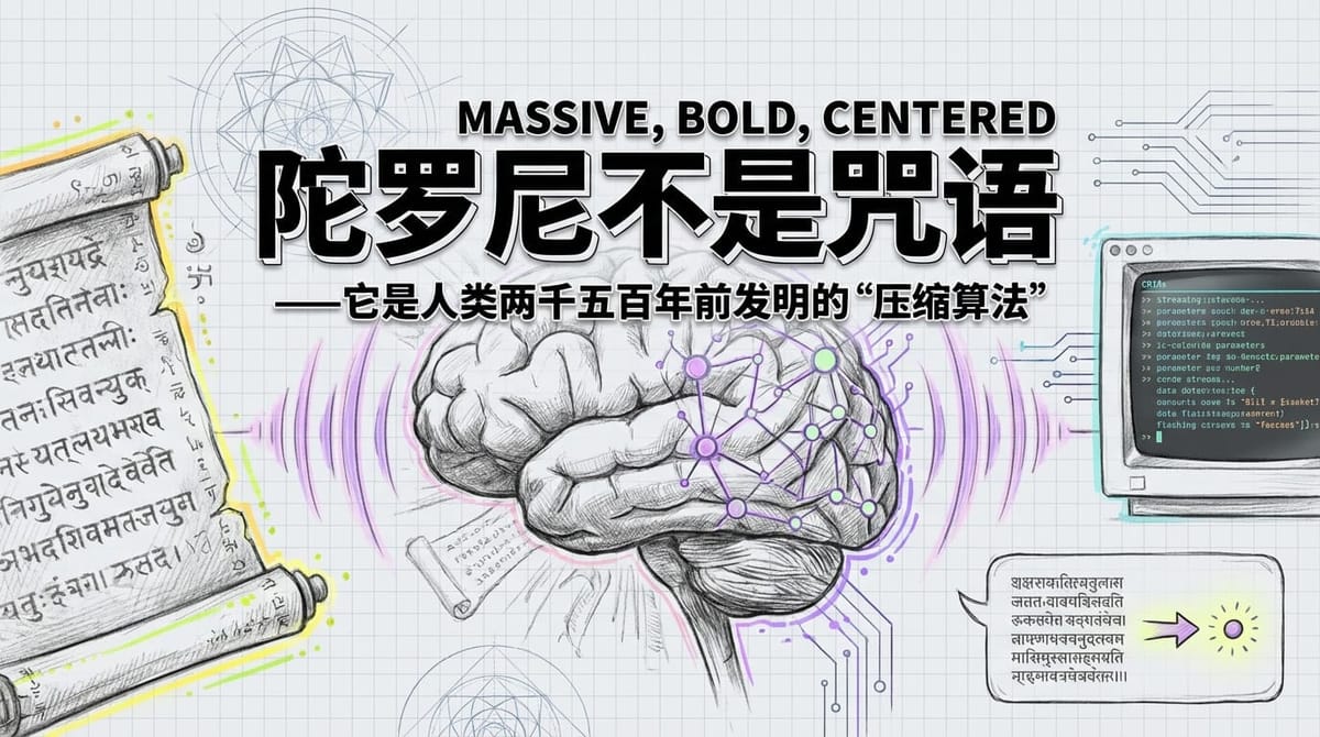 陀罗尼：佛教两千五百年前发明的「意识压缩算法」