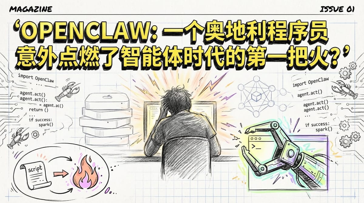 OpenClaw：一个奥地利程序员如何意外点燃智能体时代的第一把火？