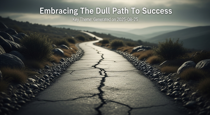 Embracing The Dull Path To Success