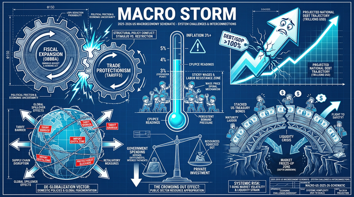US on a Tightrope: Fiscal Experiment & Trade Wars in 2025-2026