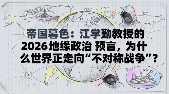 帝国暮色：江学勤教授2026地缘政治大预言——世界何以走向“不对称战争”？