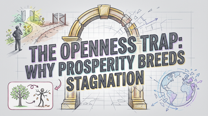The Openness Trap: Why Prosperity Breeds Stagnation