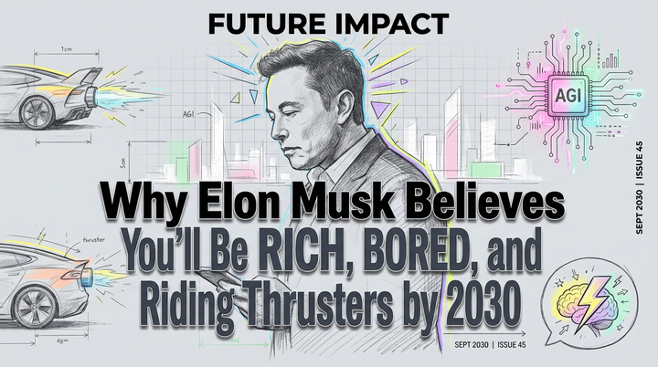 Elon Musk's 2030 Vision: Rich, Bored, and Riding Thrusters