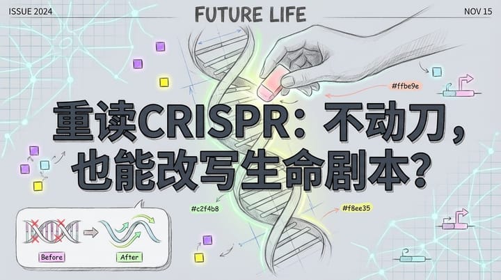 重读CRISPR：不动刀，也能改写生命剧本？