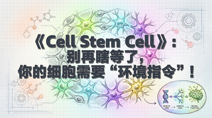 《Cell Stem Cell》：别再瞎等了，你的细胞需要“环境指令”！