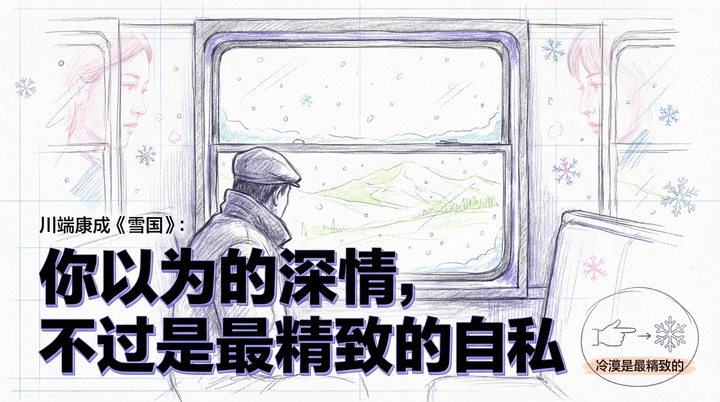 川端康成《雪国》：你是岛村还是驹子？爱与自私的终极抉择