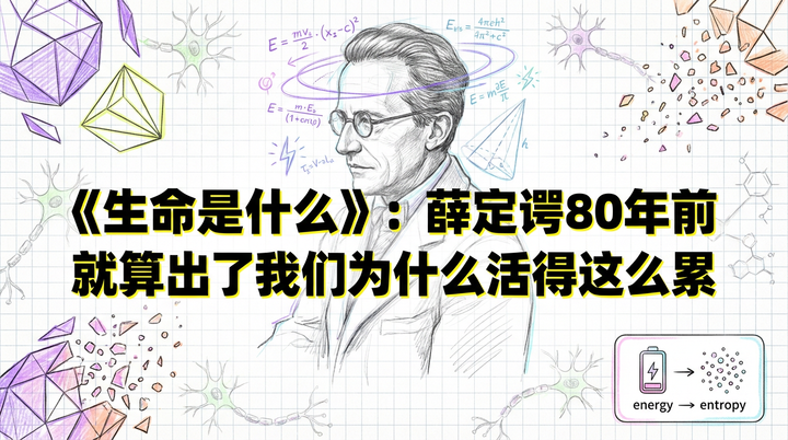 薛定谔80年前的预言：为什么你活得这么累？生命对抗熵增的秘密