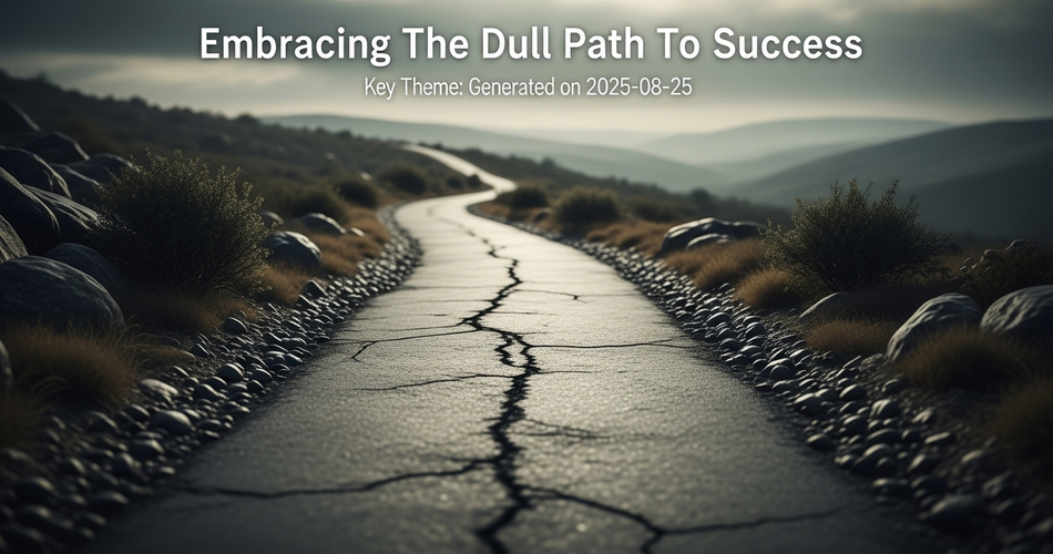 Embracing The Dull Path To Success