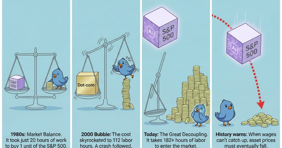 宏观预警：美股与工资的「大脱钩」——历史复盘揭示的崩盘前兆