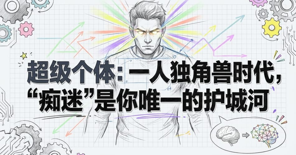 超级个体：在“一人独角兽”时代，如何用“痴迷”筑造你的数字护城河？