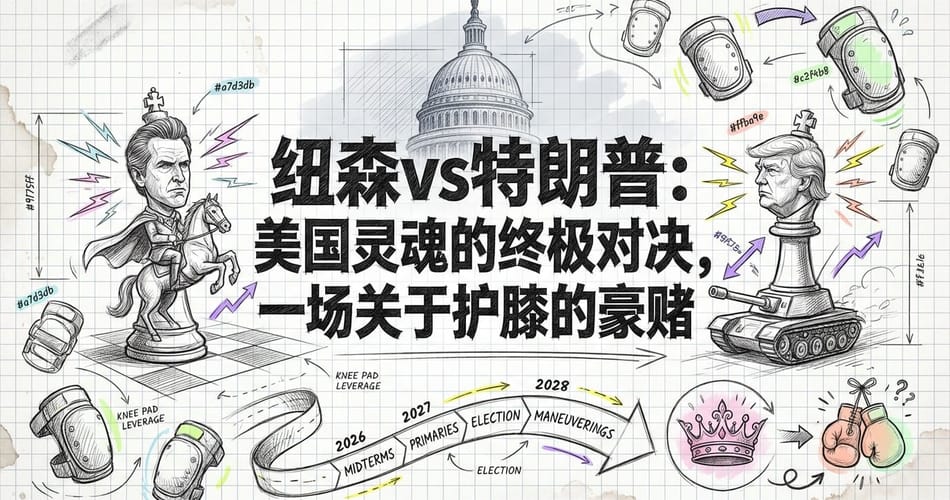 纽森vs特朗普：2028美国总统大选前哨战，一场围绕“护膝”与“霸王龙”的豪赌