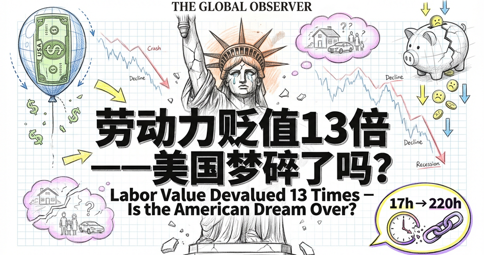 美国梦碎：劳动力13倍贬值下的“静默收割”与青年觉醒