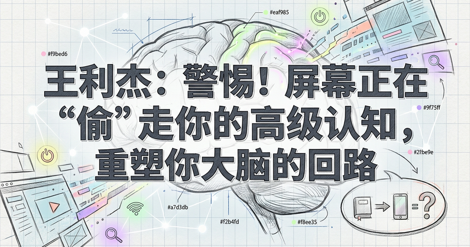 警惕！屏幕正在“偷”走你的高级认知，重塑大脑回路