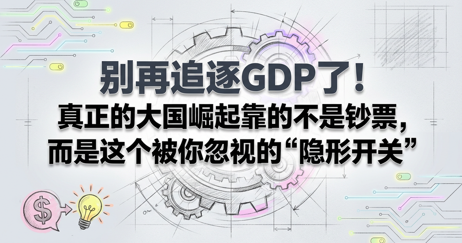 别再追逐GDP了！真正的大国崛起靠的不是钞票，而是这个被你忽视的“隐形开关”