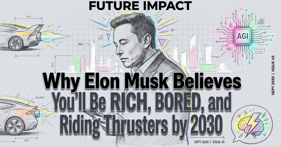 Elon Musk's 2030 Vision: Rich, Bored, and Riding Thrusters