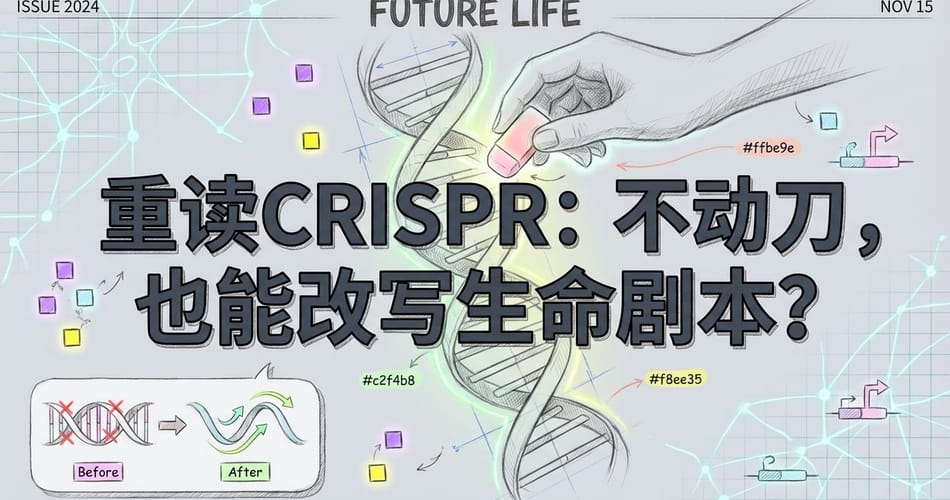 重读CRISPR：不动刀，也能改写生命剧本？