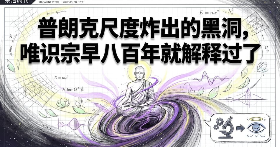 普朗克尺度下的黑洞与唯识宗：物理学与古代智慧的惊人交汇