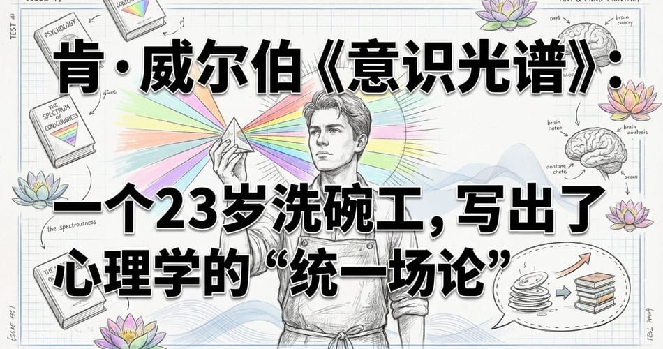 肯·威尔伯《意识光谱》：23岁洗碗工如何统一心理学流派？
