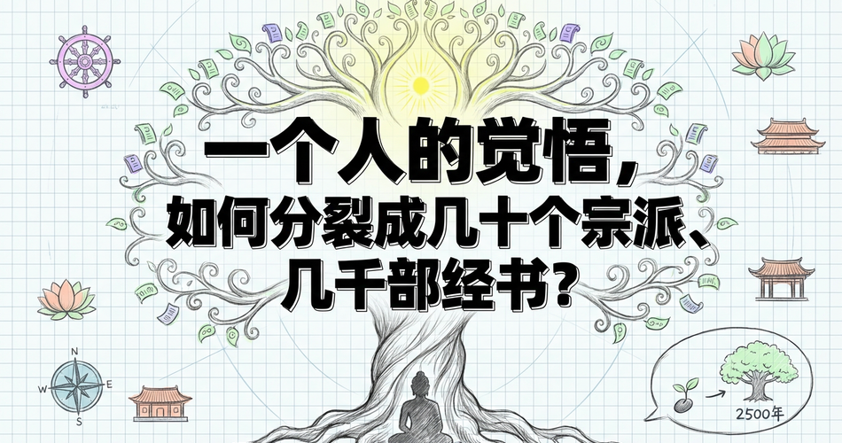佛学全景地图：两千五百年历史、三大传承与八大宗派一期讲透