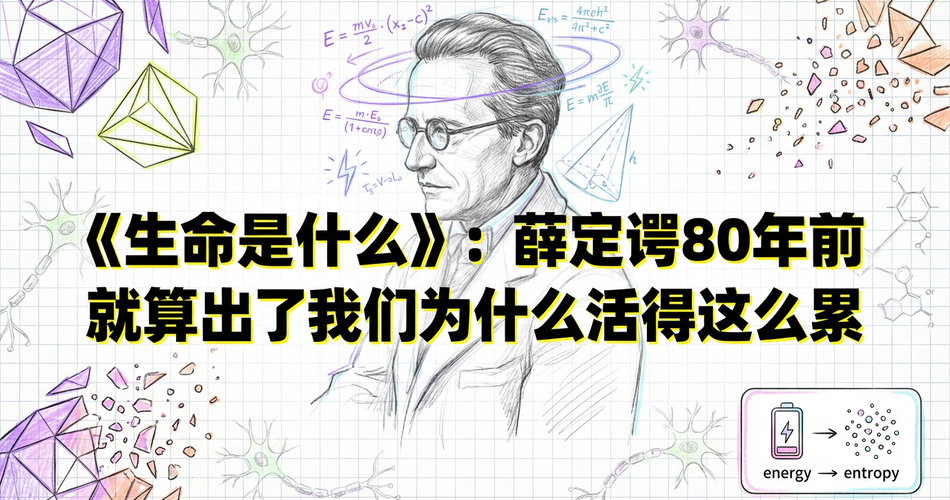 薛定谔80年前的预言：为什么你活得这么累？生命对抗熵增的秘密