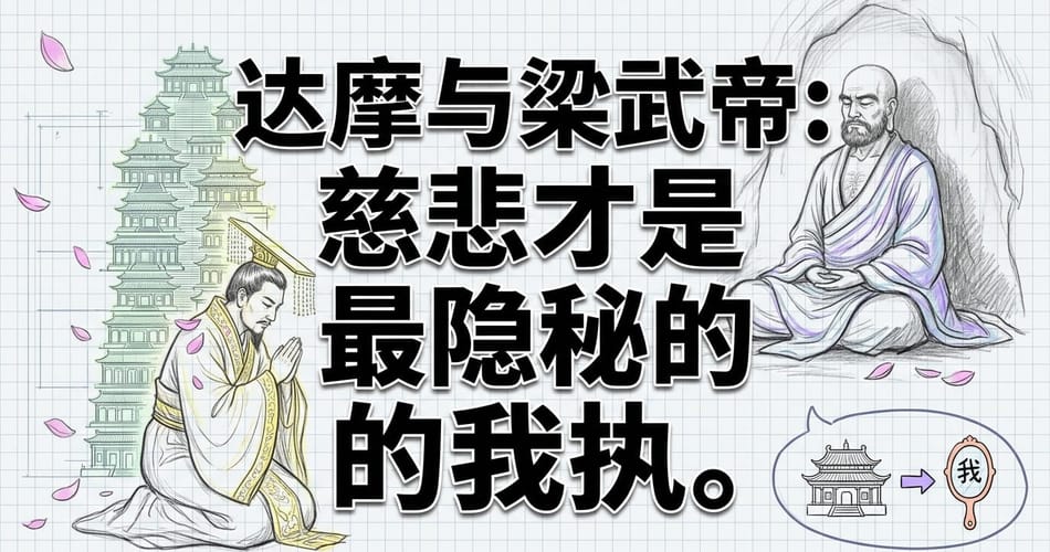 达摩与梁武帝：慈悲也是执念，修行最深的陷阱是「我是好人」