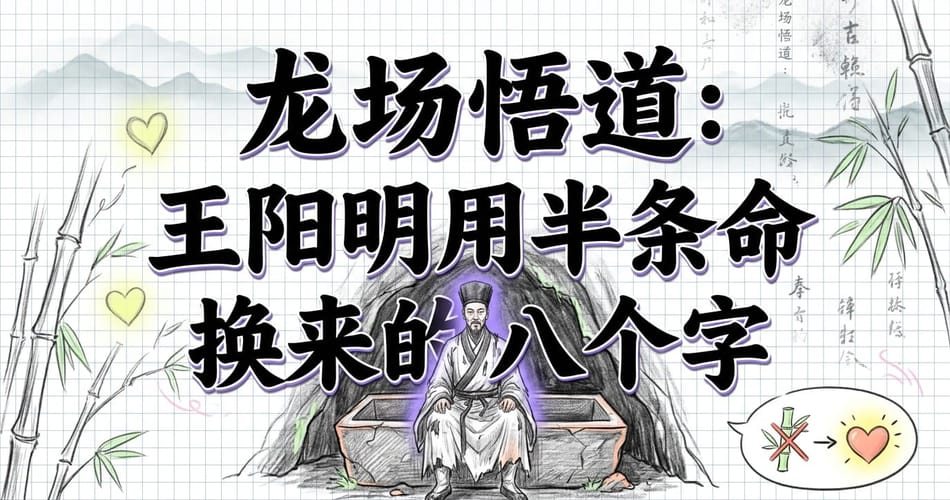 龙场悟道：王阳明用半条命换来的八个字「此心光明，亦复何言」