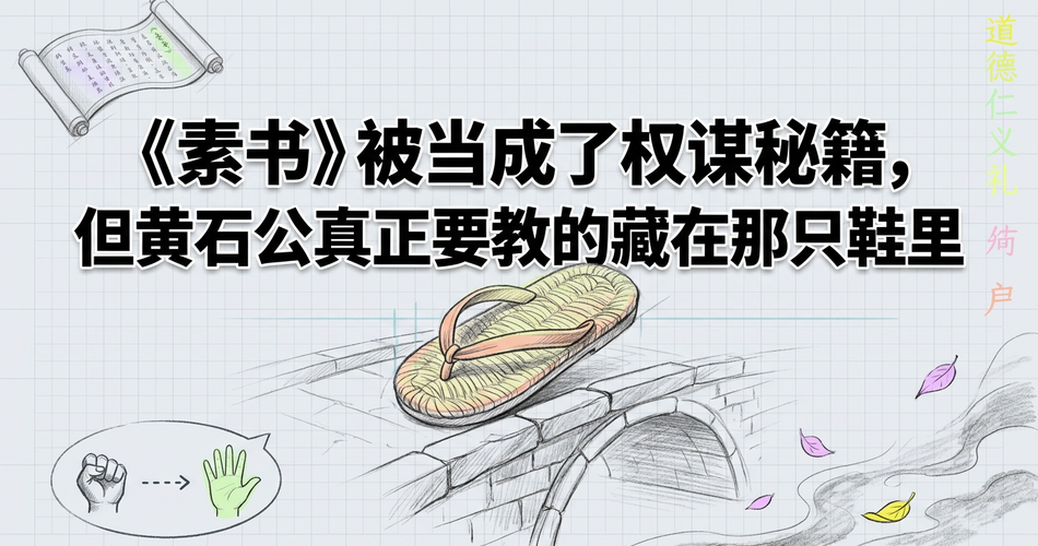 《素书》真正的秘密不在千字策论里，而藏在那只鞋中——用佛学解构张良的觉醒之路