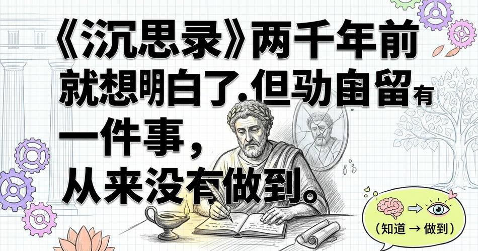 《沉思录》两千年的智慧：马可·奥勒留一生未能做到的那件事