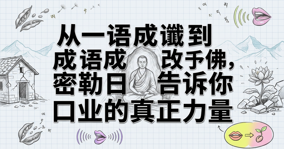 从一语成谶到一语成佛：密勒日巴揭示口业的惊人力量