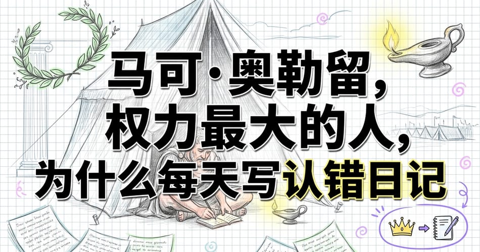 马可·奥勒留：权力顶端的修行者，为何每天写认错日记？