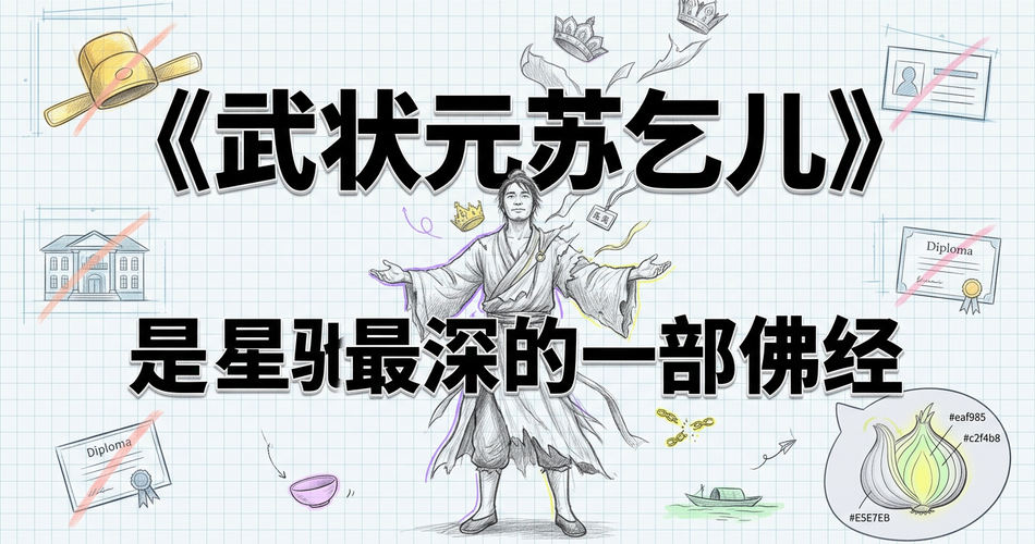 《武状元苏乞儿》是一部佛经：周星驰藏了三十年的破我执密码