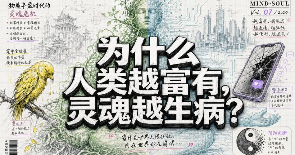 越富有越生病：物质文明如何系统性抽走人类的阳能量