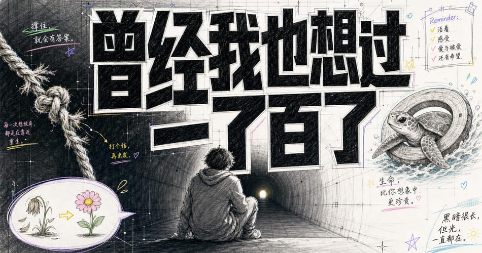 曾经我也想过一了百了：写给所有在黑暗里蹲着的人