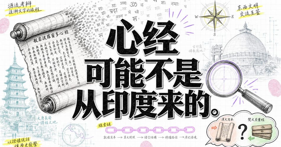 心经可能是中国造的？学者那体慧的四层证据链彻底拆解