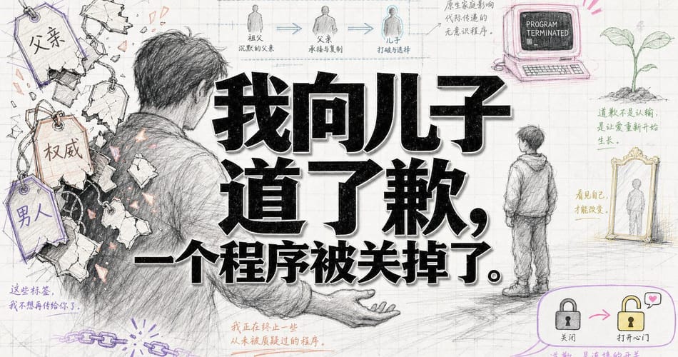 我向儿子道了歉：一个运行了几十年的程序被关掉了