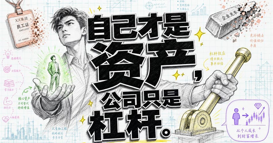 自己才是资产，公司只是杠杆：一套让你持续增值的个人资产管理框架