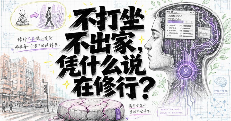 不打坐不出家，凭什么说在修行？用认知科学重新定义修行的真正起点