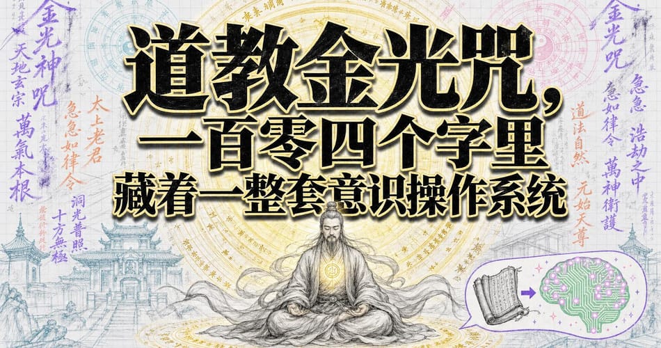 道教金光咒深度解析：一百零四个字里藏着的意识操作系统