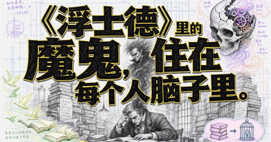 《浮士德》里的魔鬼住在你脑子里——用佛学拆解歌德的终极之问