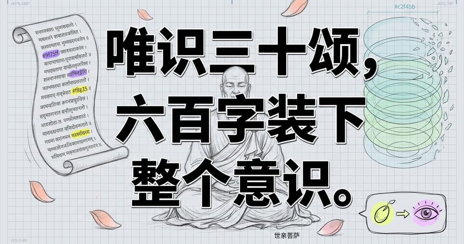 唯识三十颂：六百字装下你全部的意识