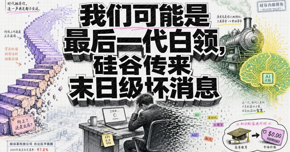 我们可能是最后一代白领：硅谷末日级数据与智力坎蒂隆效应深度解析